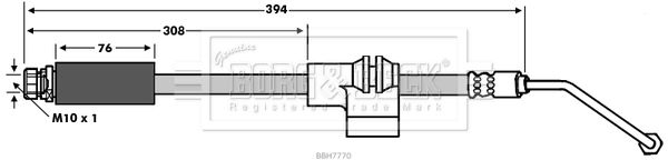 BORG & BECK Pidurivoolik BBH7770